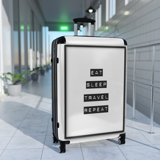 Suitcase: Your Ultimate Travel Companion in Style (EAT, SLEEP, TRAVEL, REPEAT)