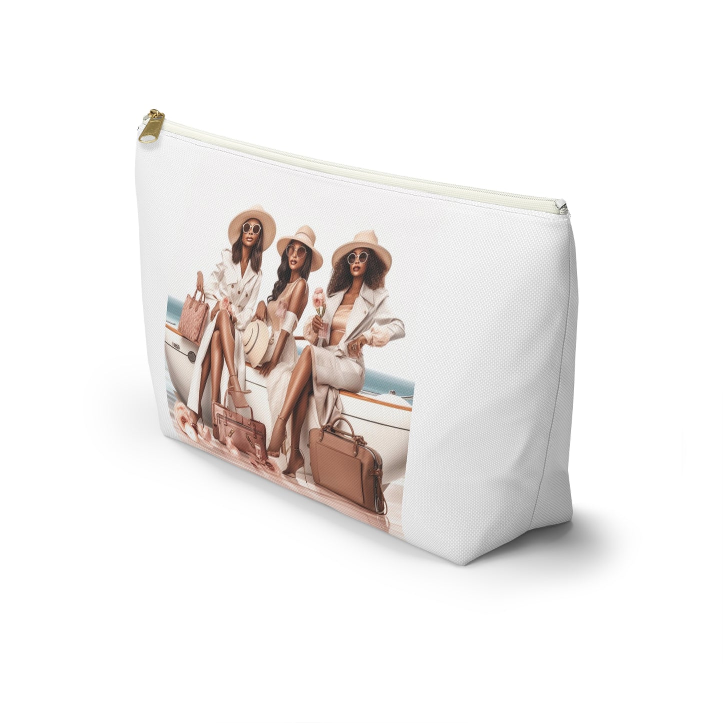 Travel-Ready Accessory Pouch with Empowering Women on the Go