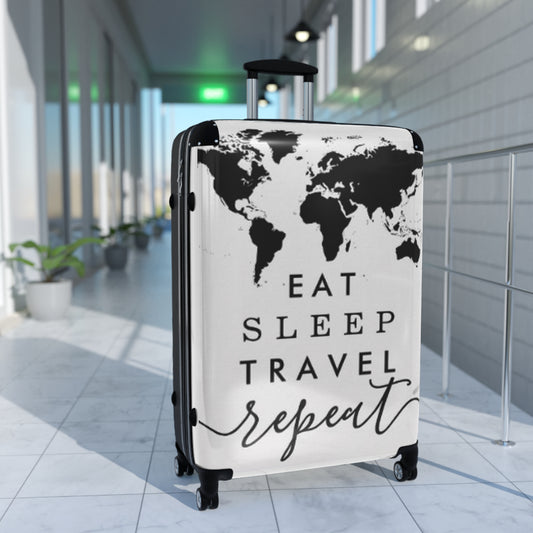 Suitcase: Your Ultimate Travel Companion in Style (EAT, SLEEP, TRAVEL, REPEAT)