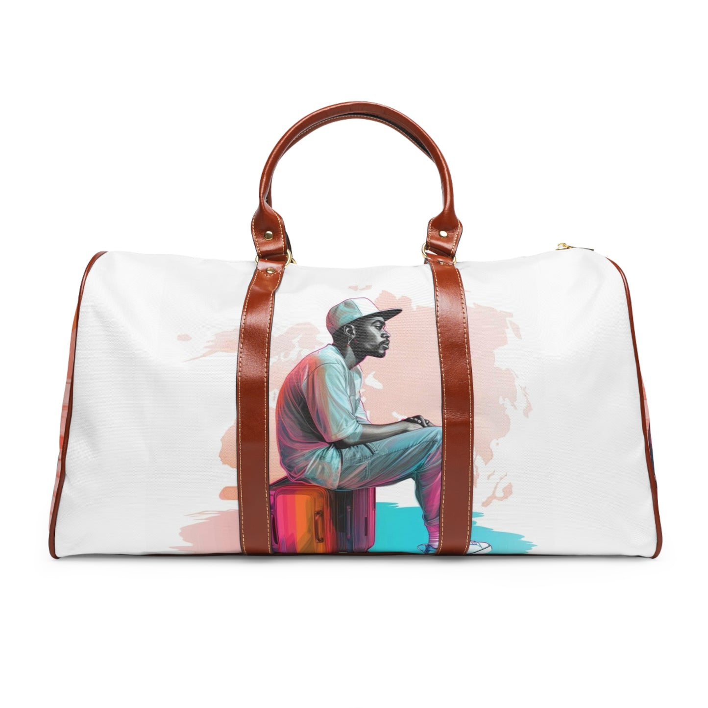 Adventure-Ready: Waterproof Travel Bag with Stylish Designs For The Adventurous Man (WHITE)