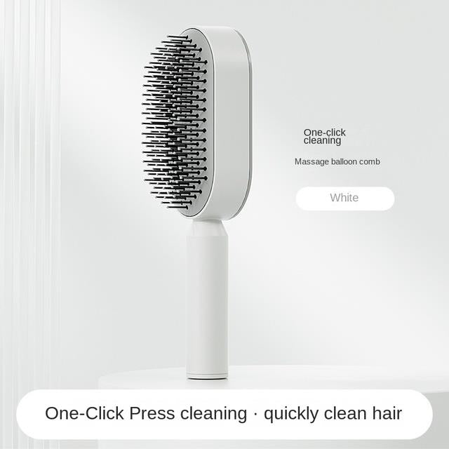 Travel Must Haves Self Cleaning Hair Brush
