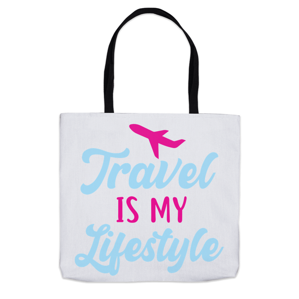 Travel Is My Lifestyle Tote Bags