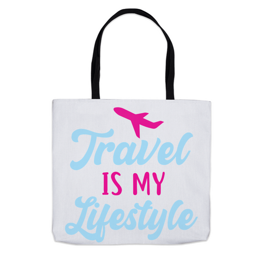 Travel Is My Lifestyle Tote Bags