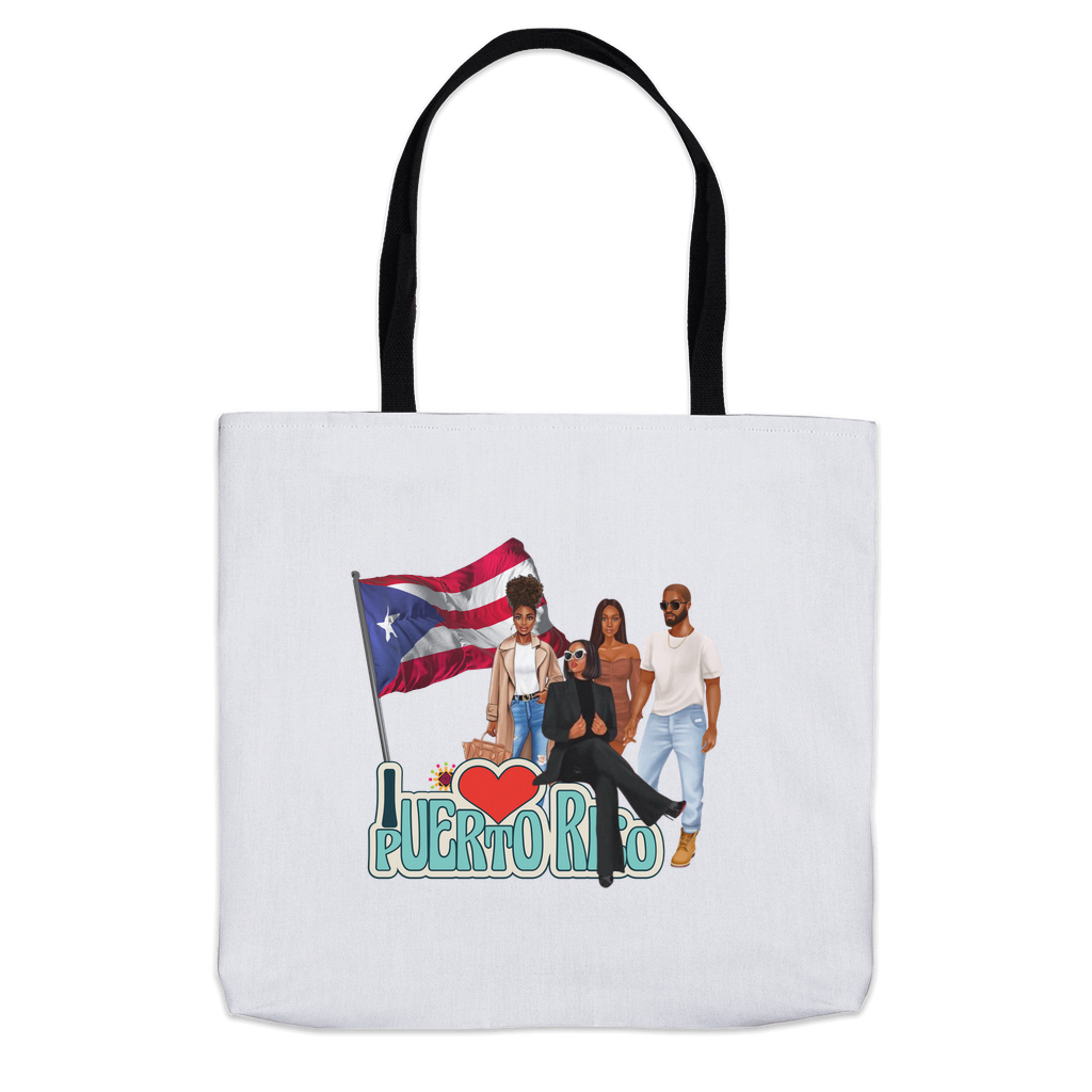 Puerto Rico Couples Tote Bags